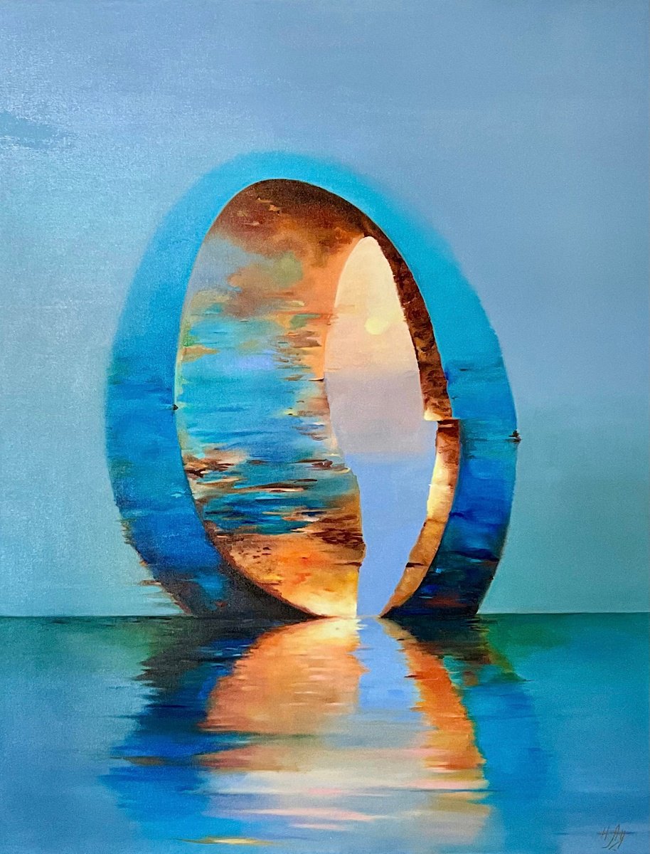 Surrealistic Oil Painting , Path Of Light By Natalia Lugovskaya, 35 X 46, Artwork For Sale On Artfinder