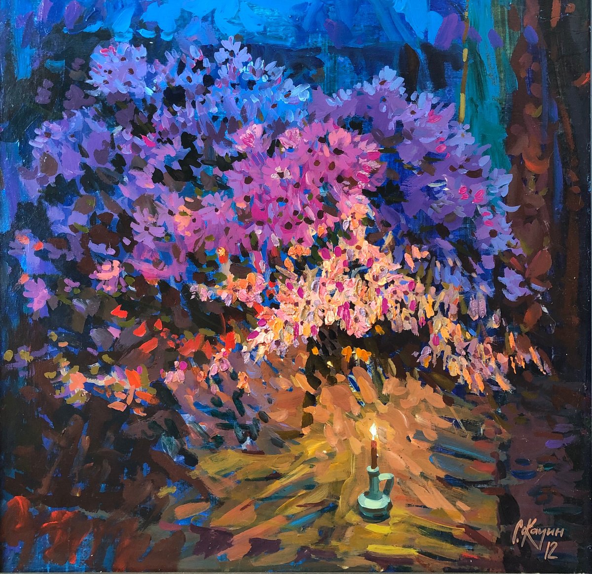 Evening Bouquet By Sergey Kachin, 28 X 28, Artwork For Sale On Artfinder