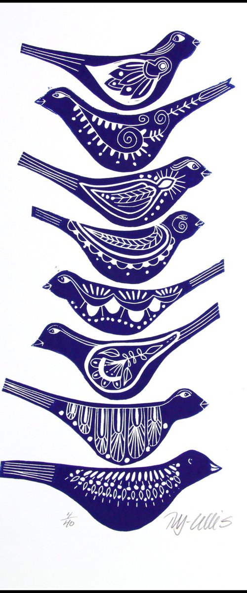 Blue Birds by Mariann Johansen-Ellis