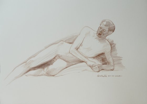 Reclining male nude