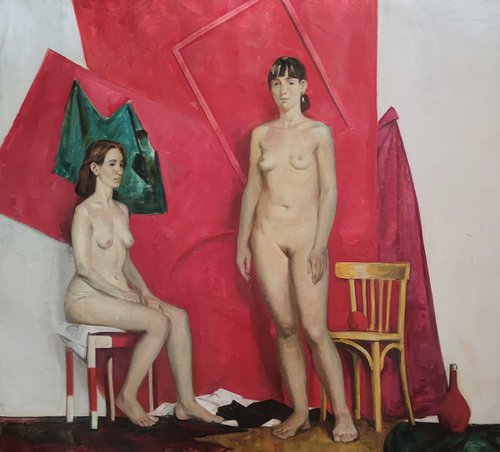 Double composition with nudes by Maria Egorova