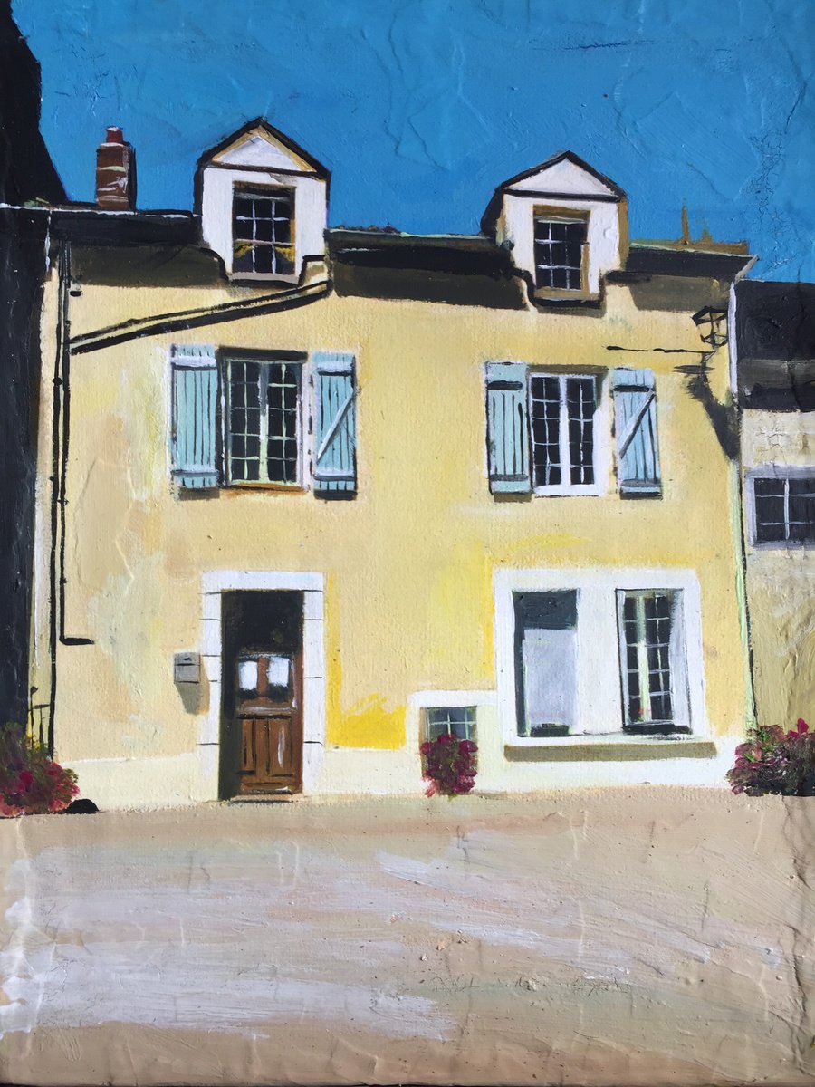 France, House In Bright Sunlight by Andrew Reid Wildman