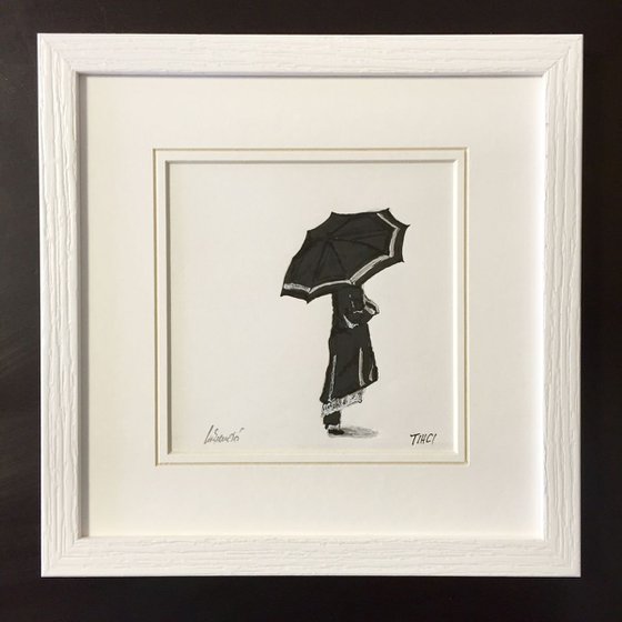 Framed - Girl with umbrella