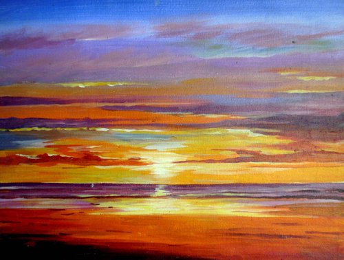 Sunset Seashore by Samiran Sarkar