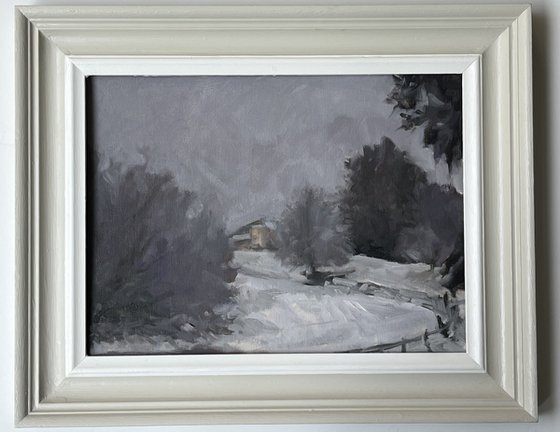 House in a Snowy Landscape