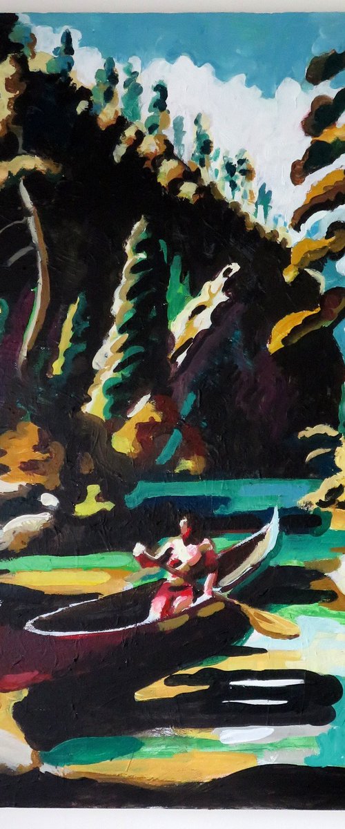 Canoe paddle 2 by Stephen Abela