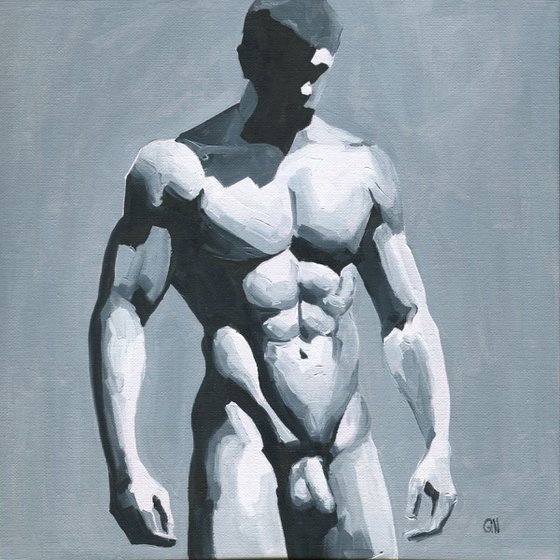 Between Light and Shadow 4 - Male nude