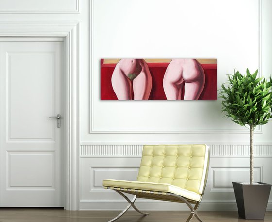 "Eve" - nude & erotic, figurative contemporary art painting