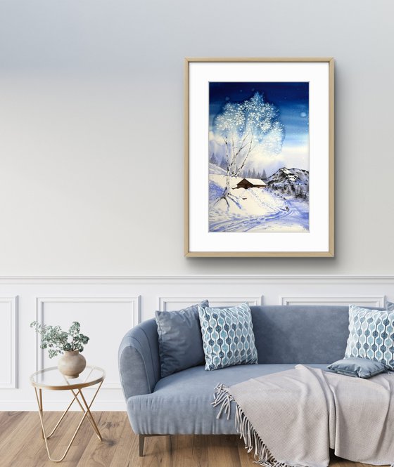 Winter day in the mountains