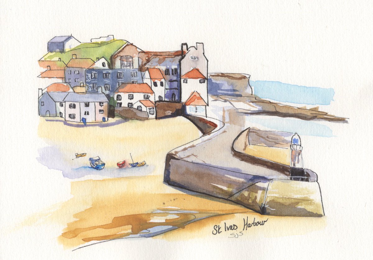 St. Ives Harbour 3 by Sarah Stowe
