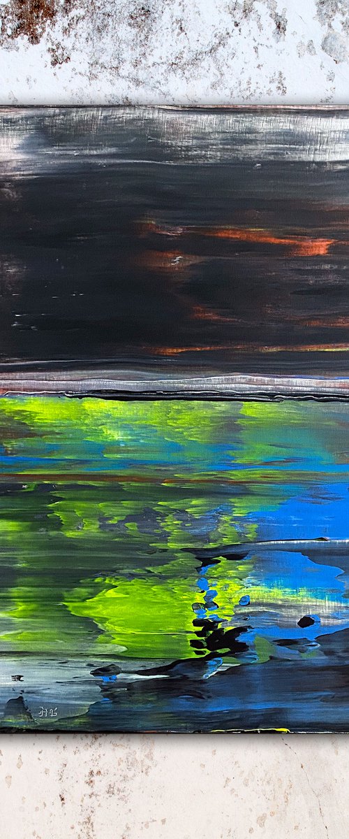 "Closing In" - Original PMS Abstract Acrylic Painting On Canvas - 30" x 30" by Preston M. Smith (PMS)