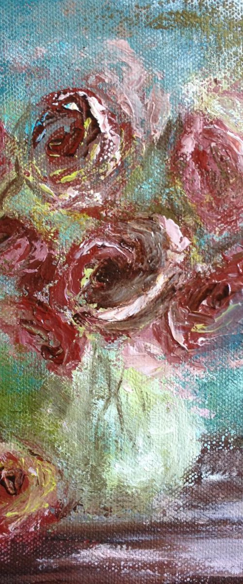 Antique Roses by Rebecca Pells