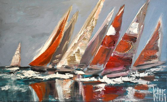 Regatta in red