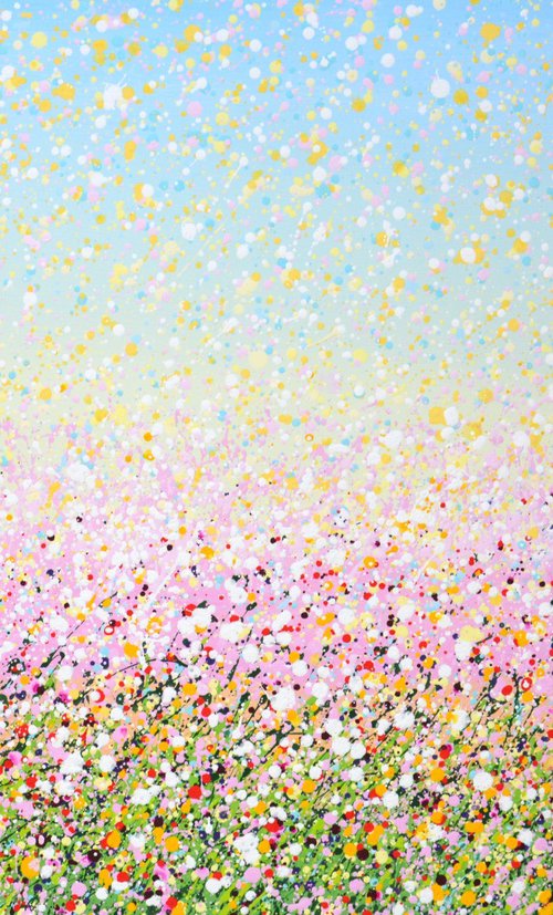 Pale pink field 5. by Iryna Kastsova