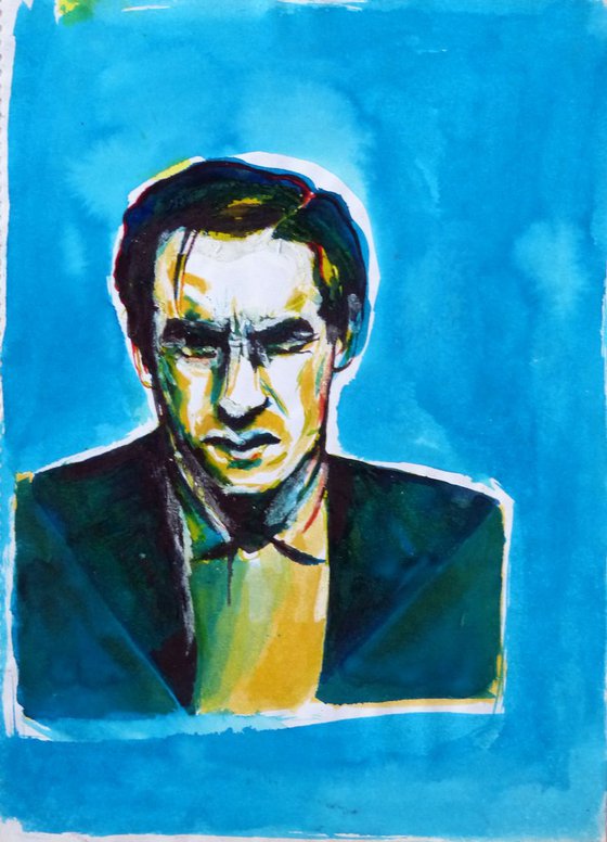 Portrait of Thierry Ardisson, 29x21 cm