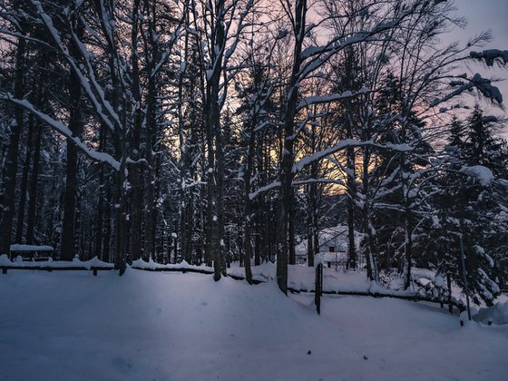 SNOW SUNSET