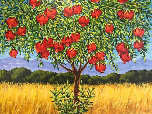 Pomegranate tree by Irina Redine