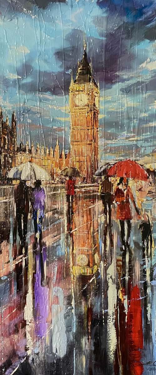 Rainy Night in London by Ewa Czarniecka