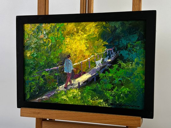 Forest Bridge over the River