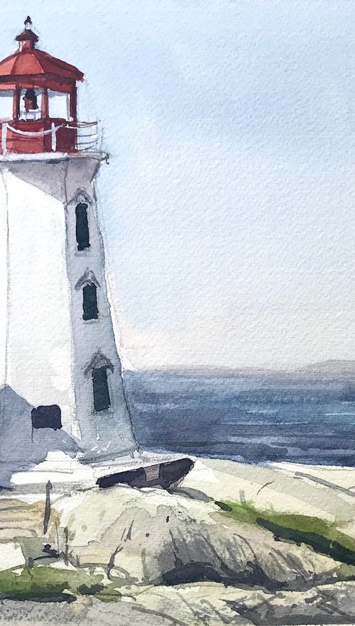 Peggy's Cove Lighthouse by Joseph Peter D'silva