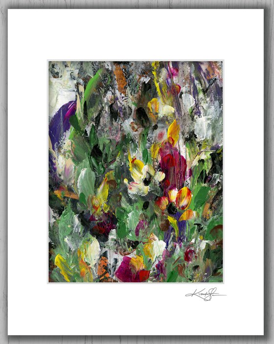 Floral Fall 31 - Floral Abstract Painting by Kathy Morton Stanion