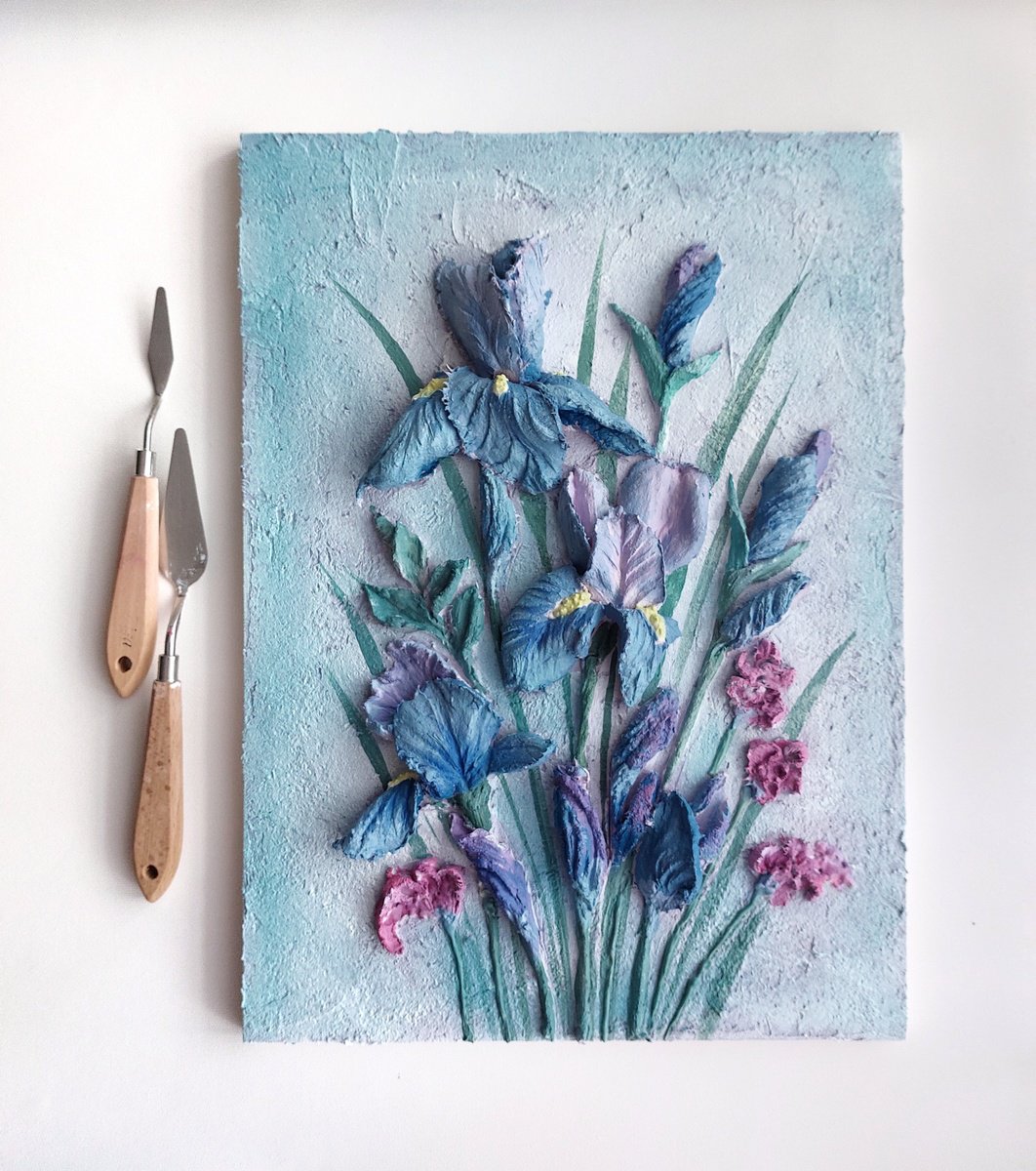 Irises by Svitlana Brazhnikova