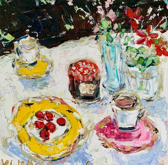 Summer still life in the garden