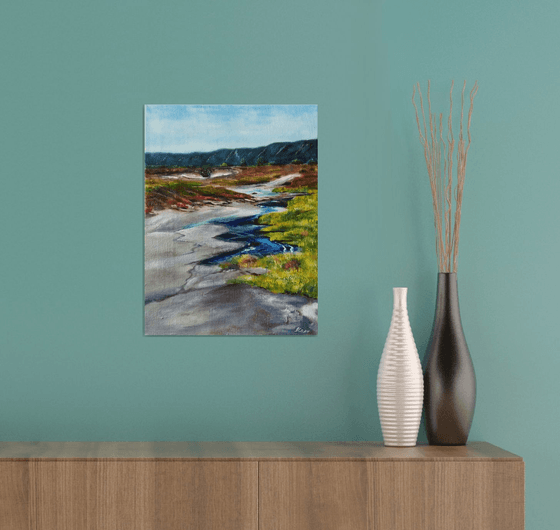 Landscape Mountain River Bend