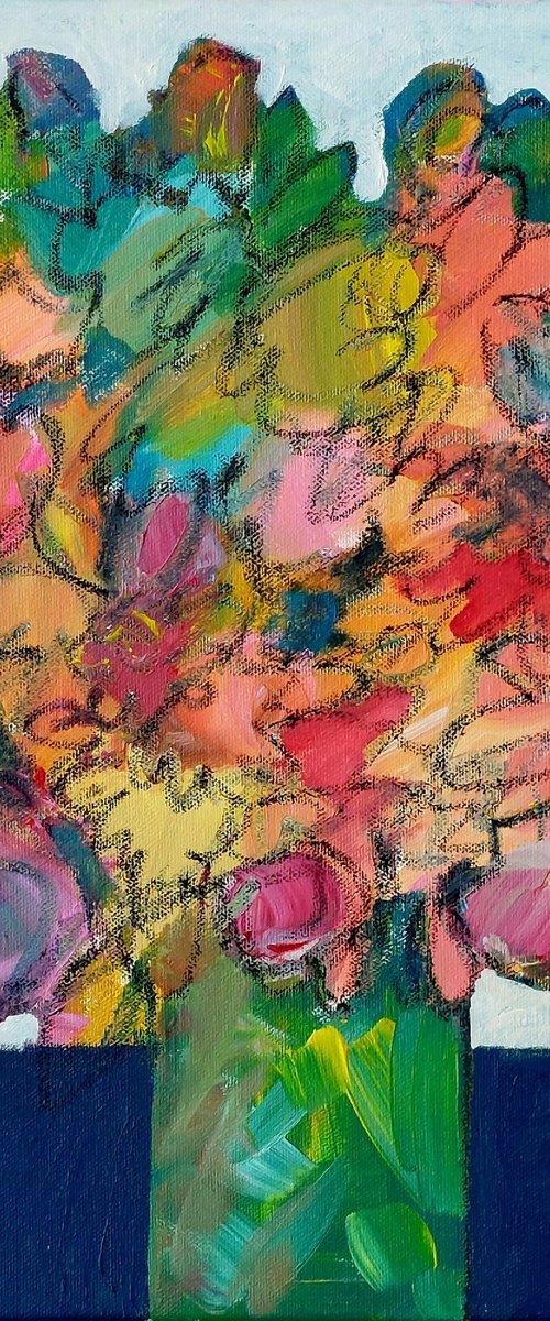 Abstract Floral IV by Jan Rippingham