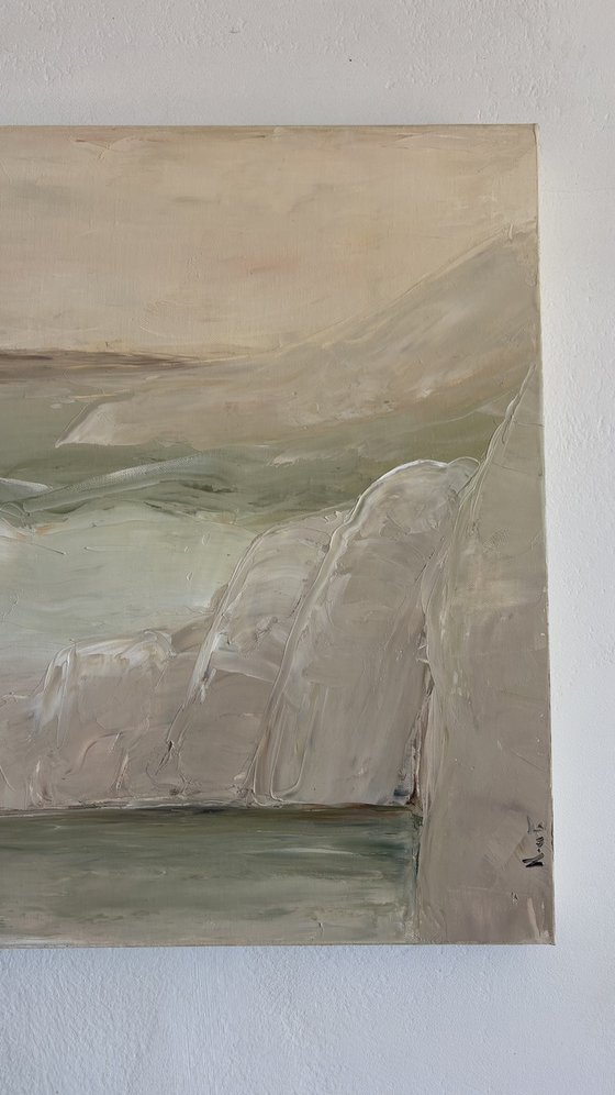 Tropical sea sand dune landscapes mountains