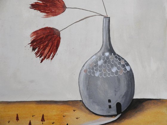 The flower vase