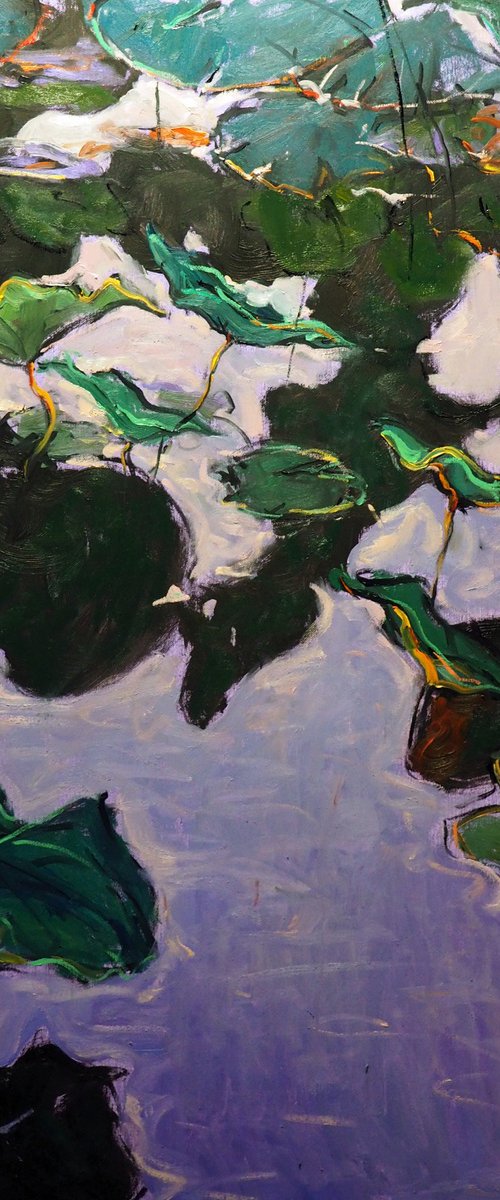 Lotus leaves by Yuanyuan Liu