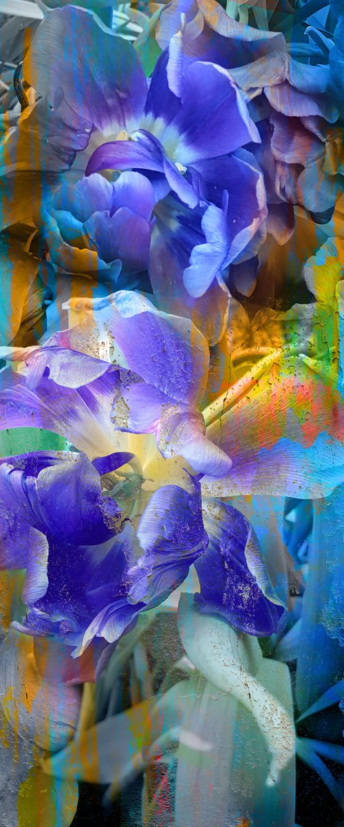 Аzure Spring 2 - photo collage, digital print by Elena Smurova