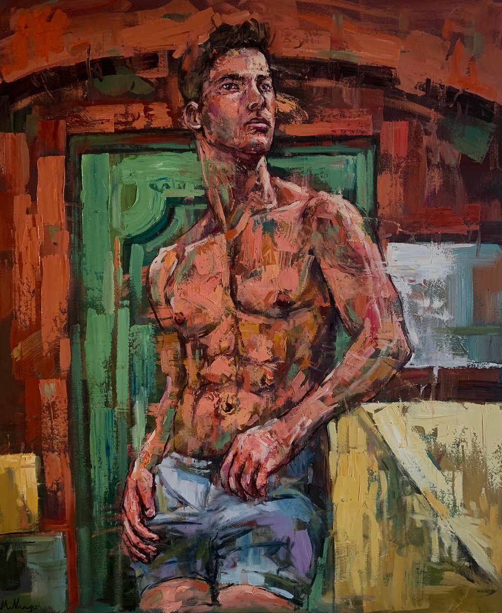 male nude figure by Emmanouil Nanouris