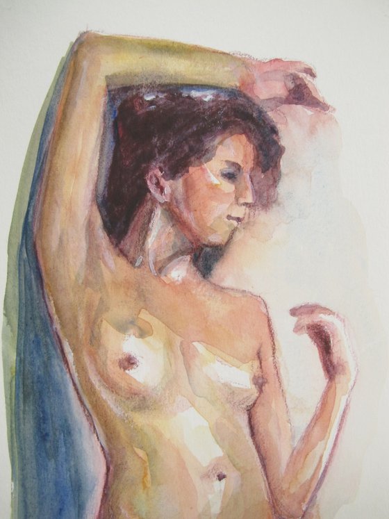 Standing female nude