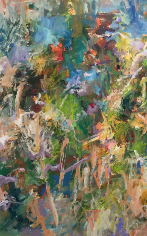 Trajectory - Abstract painting by Lana Verdi