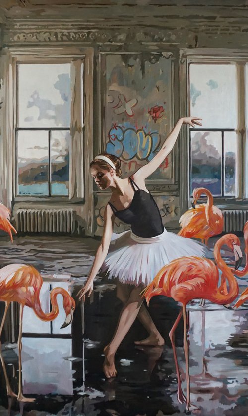 Ballet lesson VII by Janusz  Orzechowski