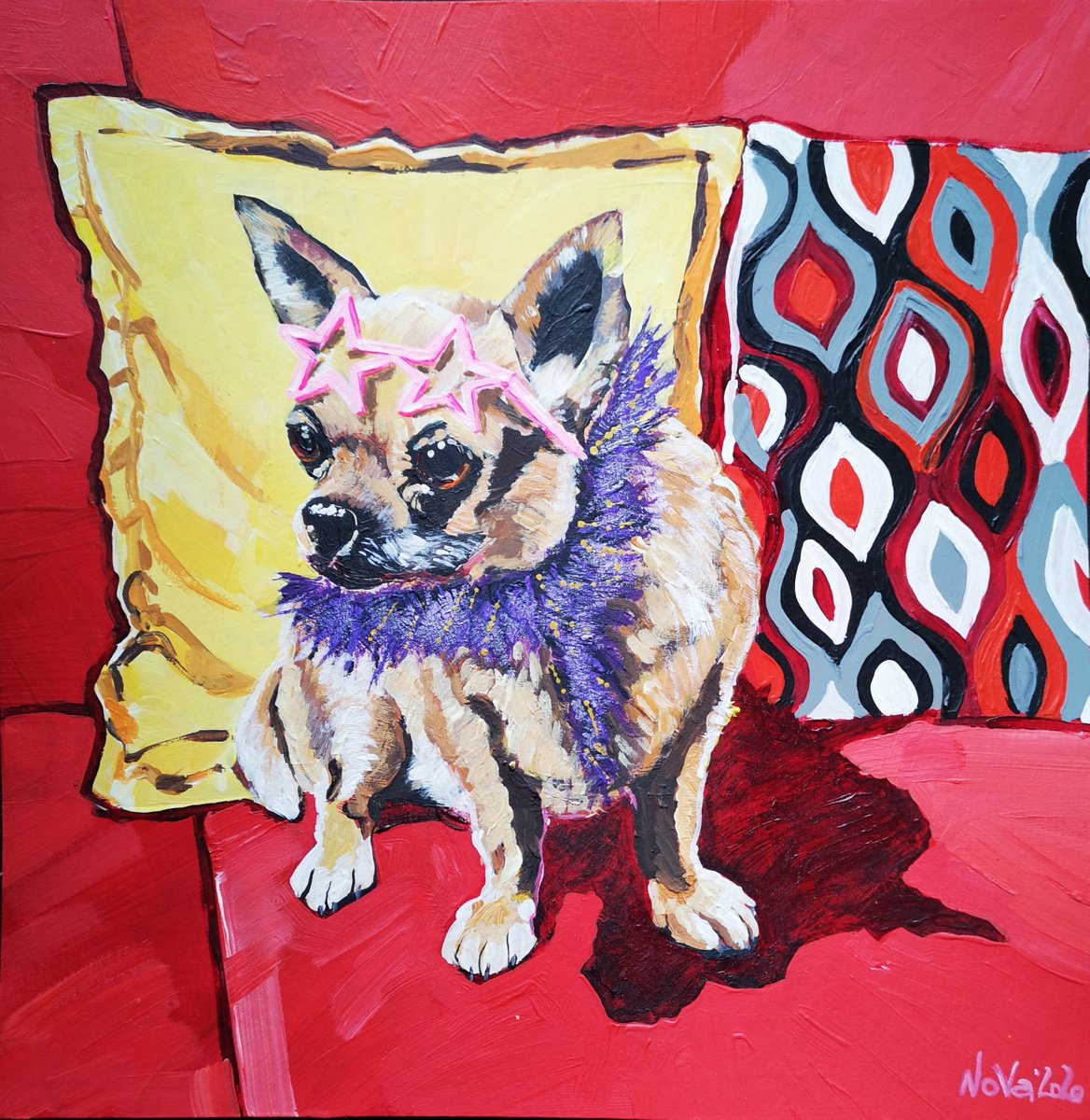 Party Girl By Jelena Nova, 13 X 13, Artwork For Sale On Artfinder
