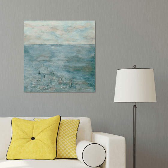 THE OYSTER PARK.70X70cm.3D canvas.