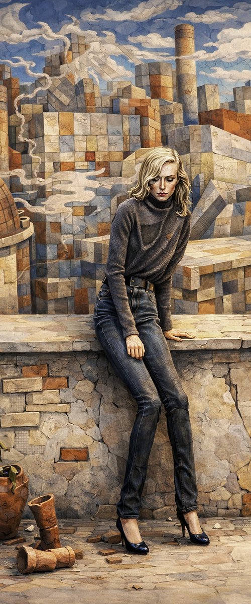 Girl near the window by Kateryna Bortsova