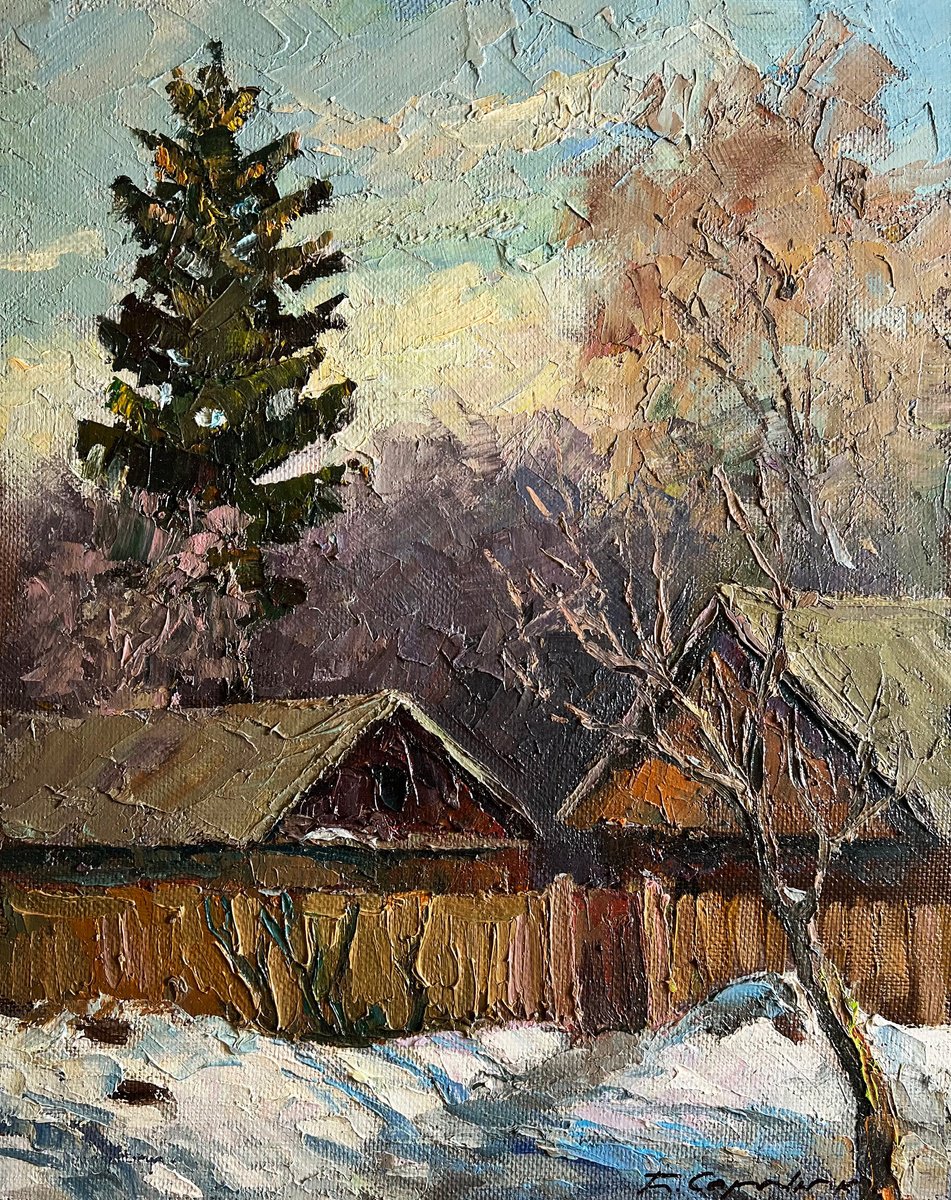 A Cold December Day By Boris Serdyuk, 14 X 18, Artwork For Sale On Artfinder