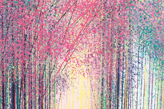 Spring Blossom Trees In Bright Light