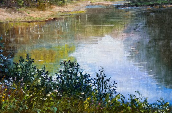 Forest lake.