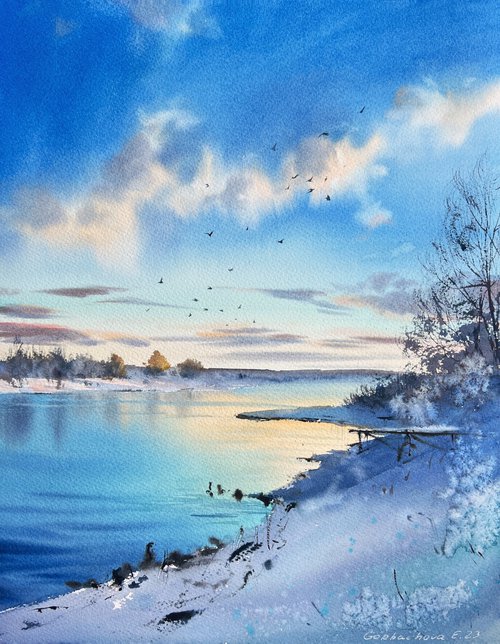 Frozen river #5 by Eugenia Gorbacheva