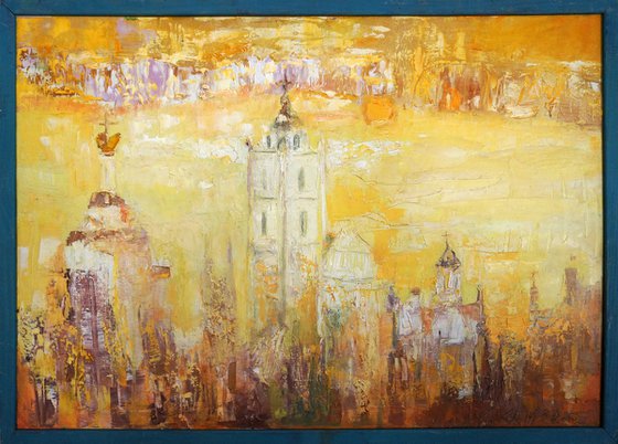 Painting | Oil | Vilnius. The city good to live in
