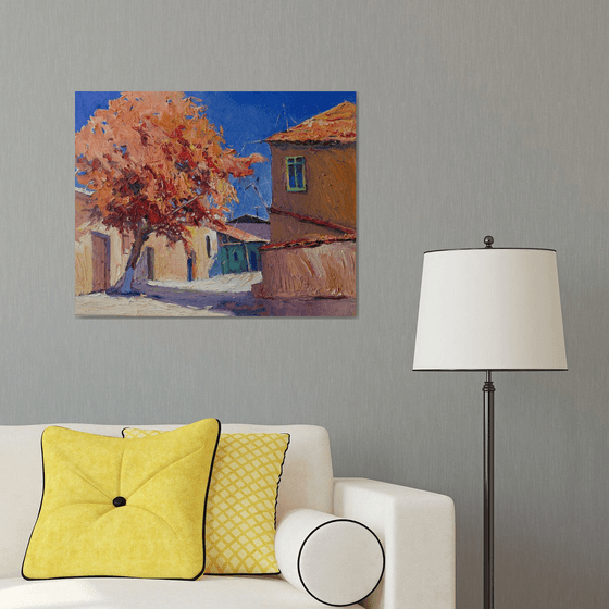 Autun Tree and Farmhouse