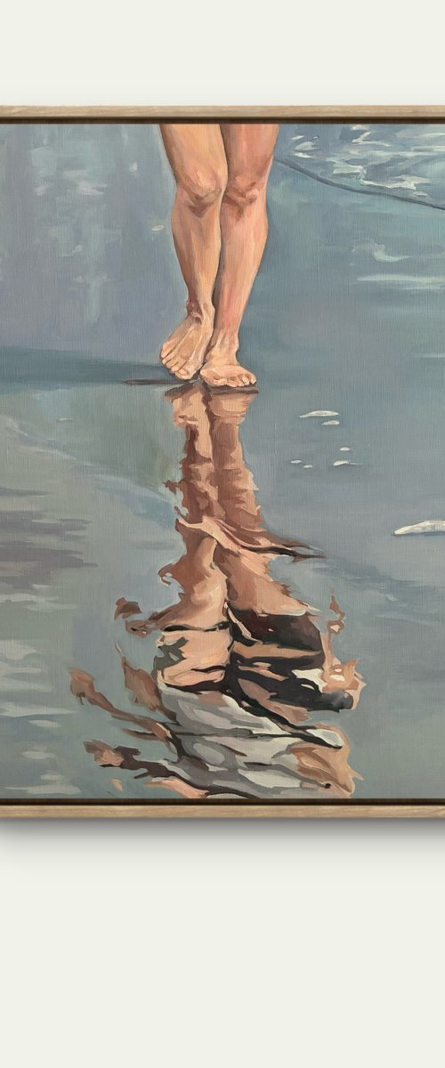 Sea coast. Reflections by Guzel Min