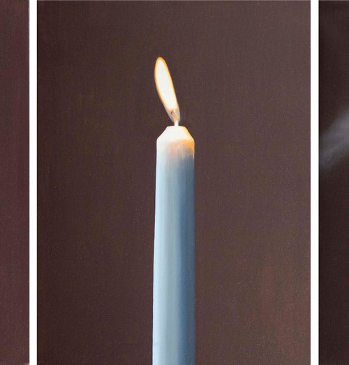 Candle - Triptych by Gennaro Santaniello