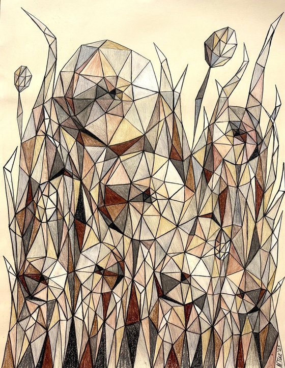 DANCE OF BEIGE FLOWERS