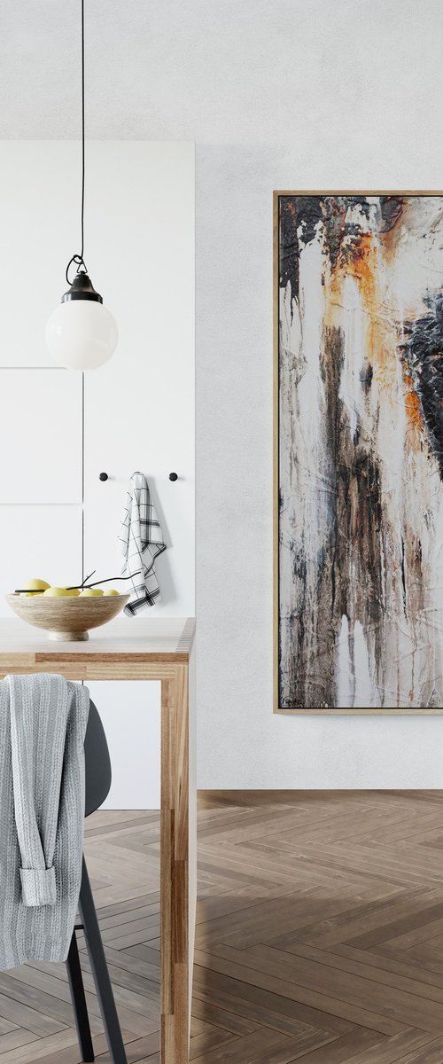 Ghost Gum 140cm x 180cm Textured Abstract Art by Franko
